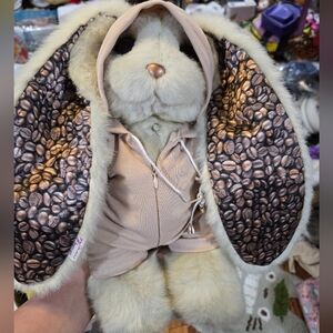 Zaykutie RARE LUZURY Plush Bunny with Coffee Bean Ears SOLD OUT